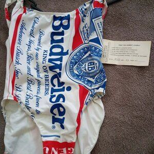 Vintage iconic carabella budweiser bathing suit